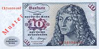 Vorderseite 10 DM Schein Vorderseite 10 DM Schein